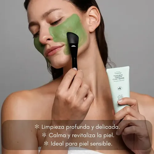 Mascara Arcilla Verde Coreana Natural Clay Rosacea Coony 70m