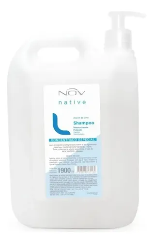 Shampoo Reestructurante Profundo Aceite De Lino Nov X 1900ml