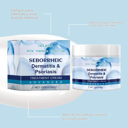 Crema Dh Para Dermatitis Seborreica Y Psoriasis, 2 Piezas