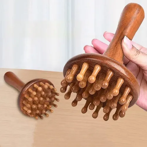 Masajeador Meridiano De Madera En Forma De Hongo
