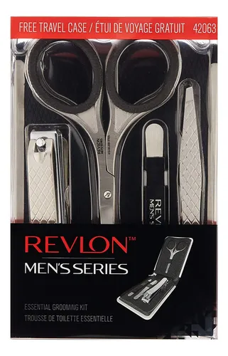 Kit De Aseo Revlon Para Hombre, Cortaúñas, Tijeras Y Pinzas