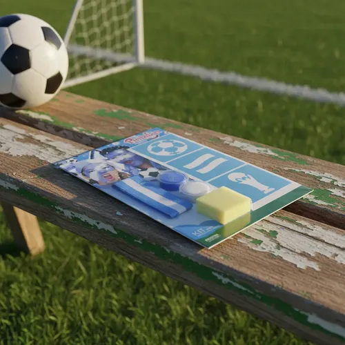 Kit Maquillaje Argentina Fútbol Mundial Pintafan Esponja