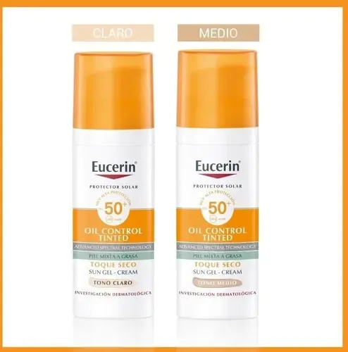 Eucerin Sun Fps 50 Oil Control Medio Toque Seco Facial 50 Ml