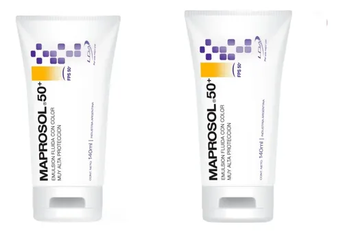 Lda Protector Emulsion Facial Color Maprosol 50 X 2 Unidades