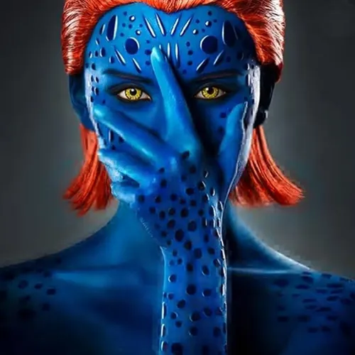 Pintura Facial Eye Black Azul Royal Meicoly 3u