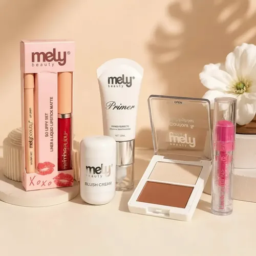 Combo Completo Maquillaje Contorno Iluminador Mascara