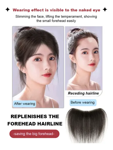 Frente Invisible Sin Costuras Cabello Real 15cm 1.2×16