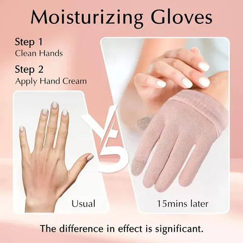 Guantes De Algodón Rosas Hidratantes Para Dormir Táctil