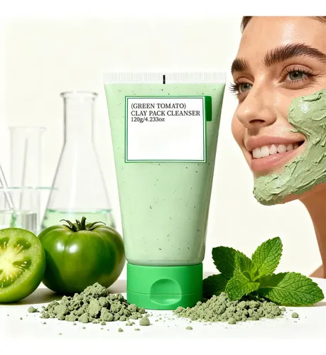 Xmascarilla De Arcilla Verde Con Cuchara Limpieza Facial 120