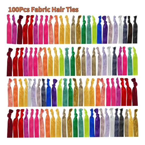 Cintas De Pelo Exinddea, 100 Unidades, Cintas Elásticas Colo