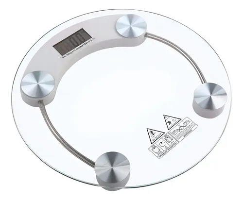 Balanza Personal De Baño De Vidrio, Lcd Digital Hasta 180 Kg