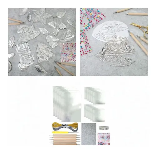 Kit De Láminas De Aluminio Para Manualidades, Pintura Artíst