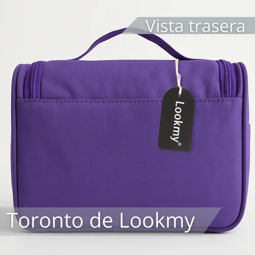 Neceser De Viaje Violeta Lookmy | portacosmetico Viaje organizador cosméticos | Porta maquillaje mujer | Organizador de viaje necessaire | Neceseres hombre valija o baño