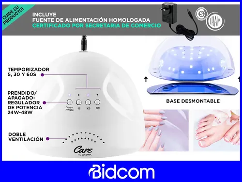 Cabina Uv Led 48w Para Uñas Gelificadas O Esmalte Semi