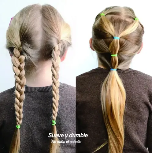 Kit Ligas For Peinar Con Accesorios For Trenzas 24 Color