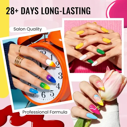 Set Profesional Esmaltes Gel 45 Colores Uv Manicura