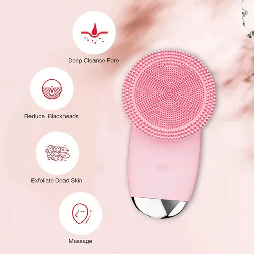 Cepillo Facial Limpiador De Silicona Eléctrico Para Limpieza