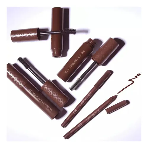 Set Mirada Chocolate Máscara Pestañas Vitamina E +delineador Marrón