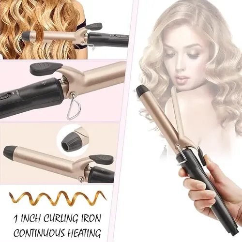 Rizador De Pelo Color mix Profesional Ceramica Ondas Rulera Rulos Cabello Salones De Belleza Baños Hogares Maquillajes Profesional Modeladora Cepillos Modelos Modelar Ionica Peinadora