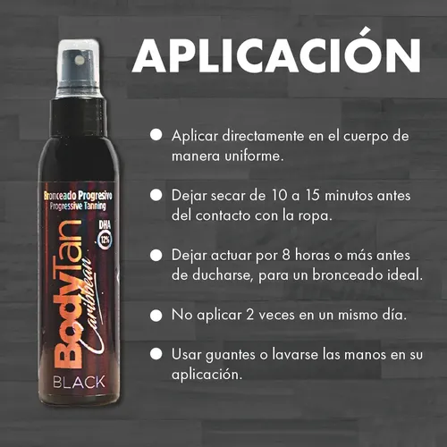 Autobronceante Bodytan Caribbean Black 120 Ml