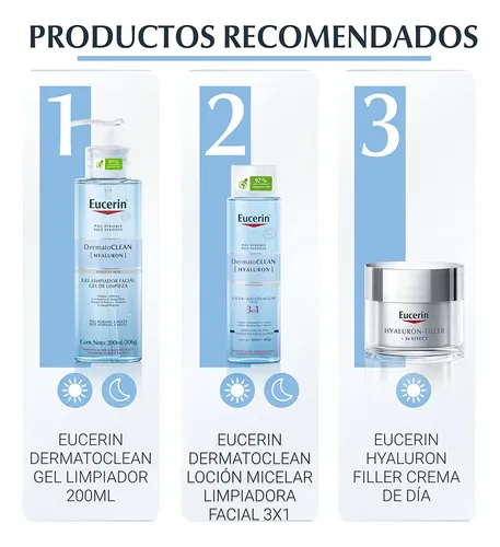Eucerin Dermatoclean Hyaluron Gel Limpieza Facial 200ml
