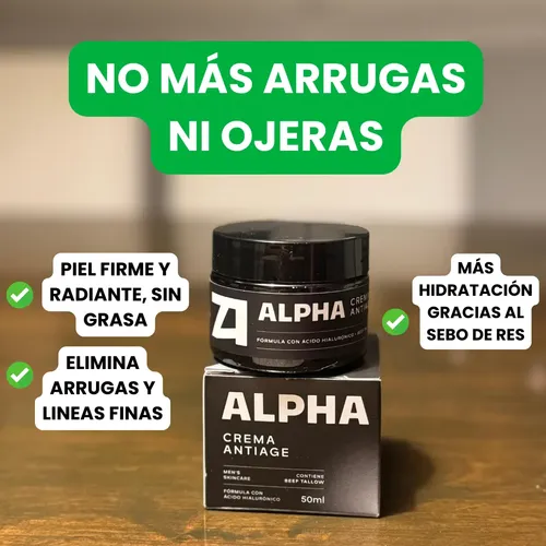 Crema Facial Multiacción Anti Edad Para Hombres Adultos