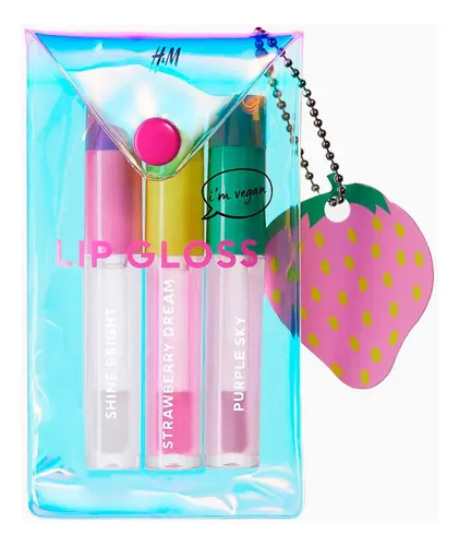 3-pack Mini Lip Glosses Set 3 Brillos De Labios H&m