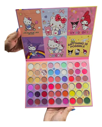 Paleta Sombras Maquillaje Kuromi Melody Hello Kitty