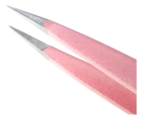 Set Pinzas Pequeñas Color Rosa Para Cejas Y Detalles