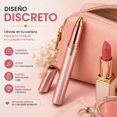Depiladora Facial Recargable Usb Rosa O Blanco Elimina Bozo