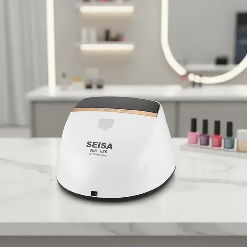 Lámpara LED UV 72W Seisa SUN HZ5 Blanco con Temporizador para Uñas Gel