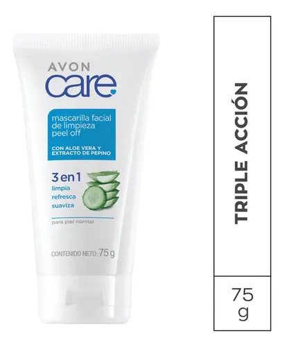 Avon Care Mascarilla De Limpieza Facial Peel Off Pepino Aloe