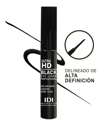 Idi Make Up Delineador Líquido Ultra Hd Black Eye Liner