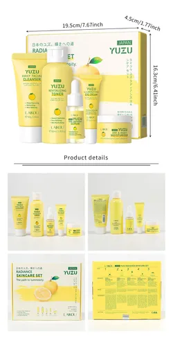 Kit Laikou Yuzu: Piel Suave, Radiante Y Nutrida 5 Piezas