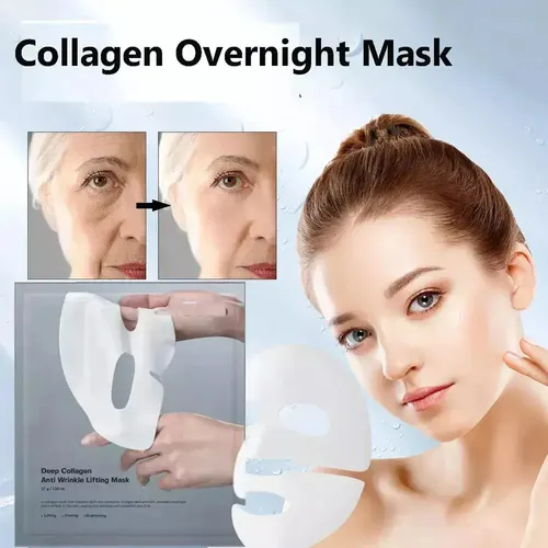 Para 8 Mascarillas Nocturnas Coreanas De Colágeno