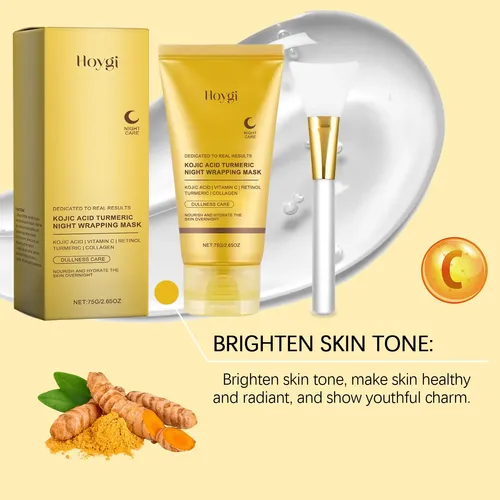 Mascarilla Nocturna Hoygi Ácido Kójico Y Cúrcuma