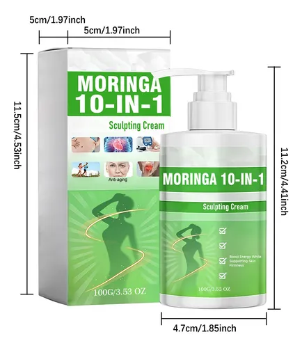 Crema Esculpidora J62 Moringa Care 10 En 1, Crema Corporal Y