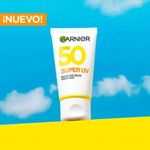 Protector Solar Facial Garnier Super Uv Fps50 Toque Seco