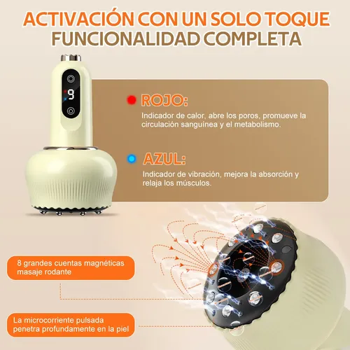 Aa Masajeador Eléctrico Ventosa Y Calor