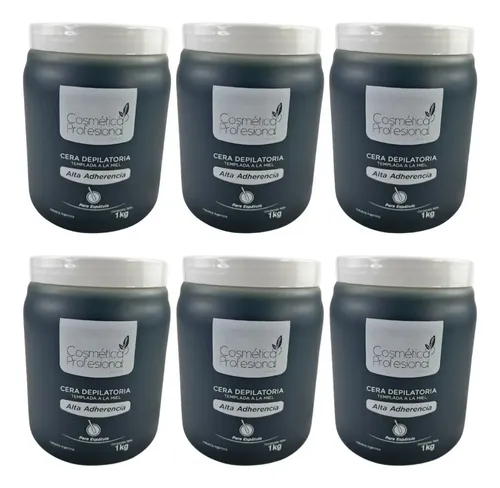 Combo X6 Ceras Alta Adherencia Cosmetica Profesional 1kg