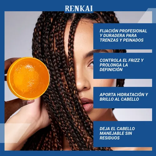 Gel Trenzado De Sujeción Fuerte Para Trenzas Giratorias