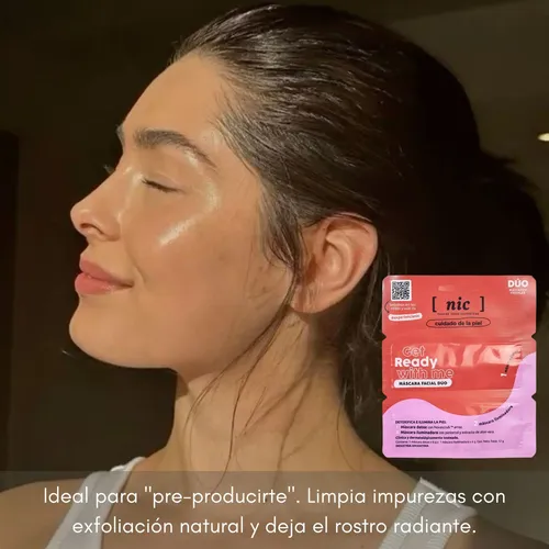 Mascara Facial Nic Get Ready Detox Exfoliante Iluminadora X3