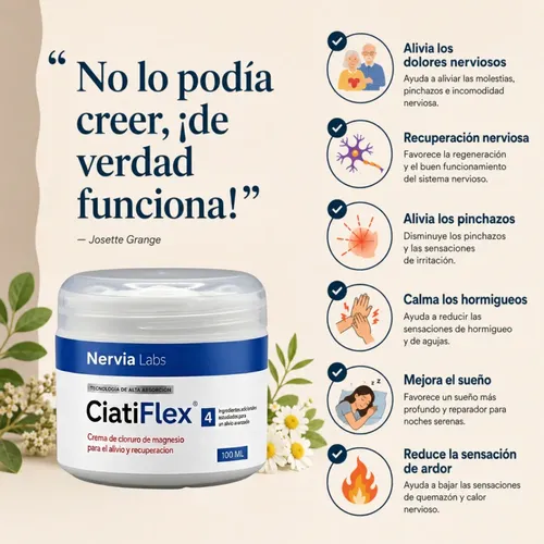 Crema Magnesio Ciatiflex Árnica Harpagofito 100ml Nervia 3×2