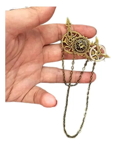 Pinza Para El Pelo Steampunk Clock Gear Para Cosplay De Muje