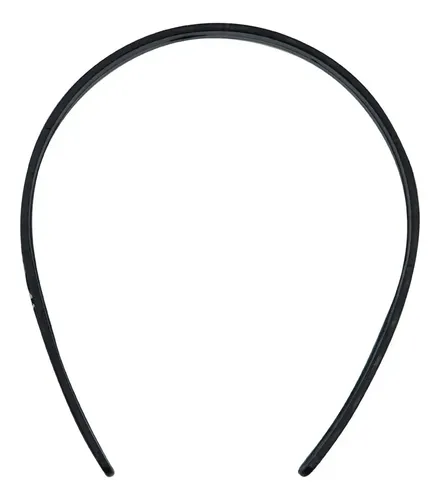 50 U. Vinchas Plasticas Negras Lisas Para Forrar 1cm Fabrica