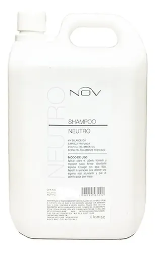Shampoo Nov Neutro Alisados Peluqueria Uso Diario X 3900 Ml