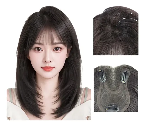 Extensiones De Cabello Hasta La Mandíbula (marrón Oscuro)