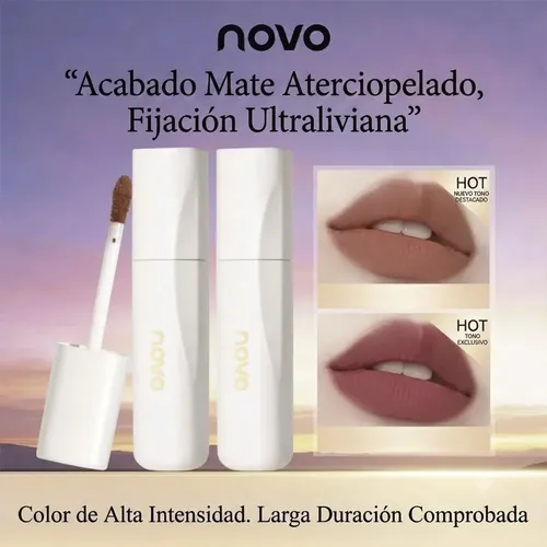 Labial Líquido Color Matte Liviano Coreano Waterproof