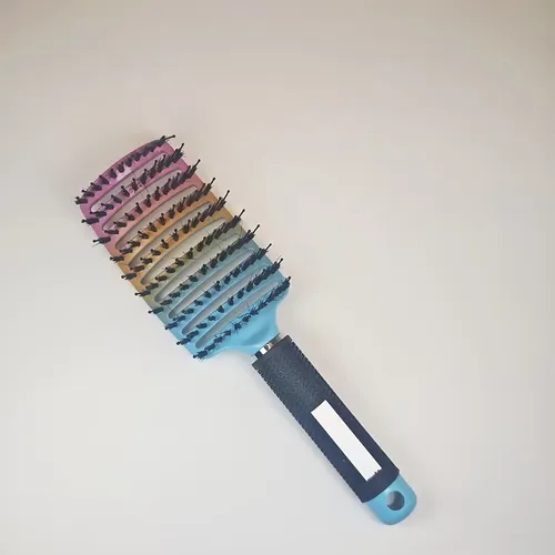 Peine Rizos Curvo Hueco Masaje Cabello Mojado Seco