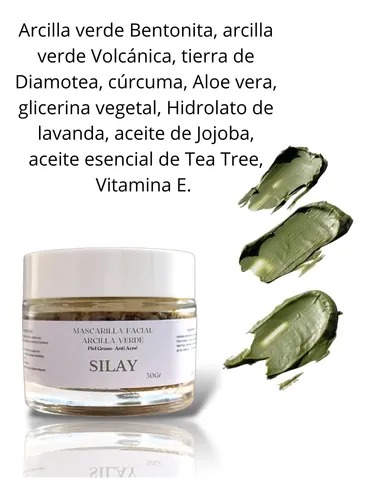 Kit Exfoliante Facial/mascarilla Arcilla Verde. Vegano Acne